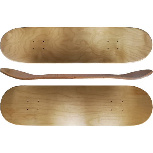 (Bulk Deals) - (x10) 8inch Blank Skateboard Deck
